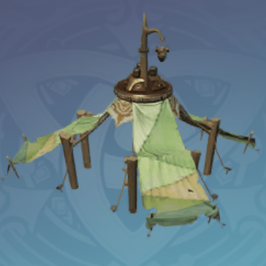 避雷のテントの画像