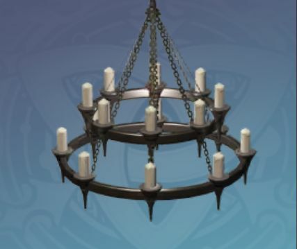 二段式キャンドルシャンデリアの画像