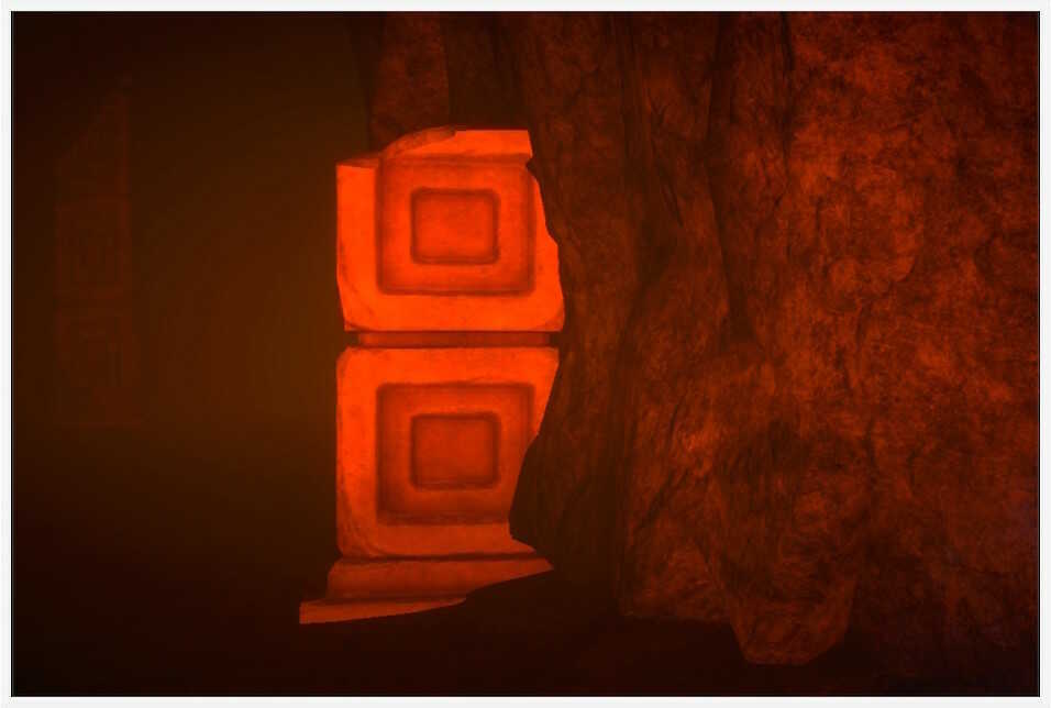 火山イルミナスポットの古代遺跡