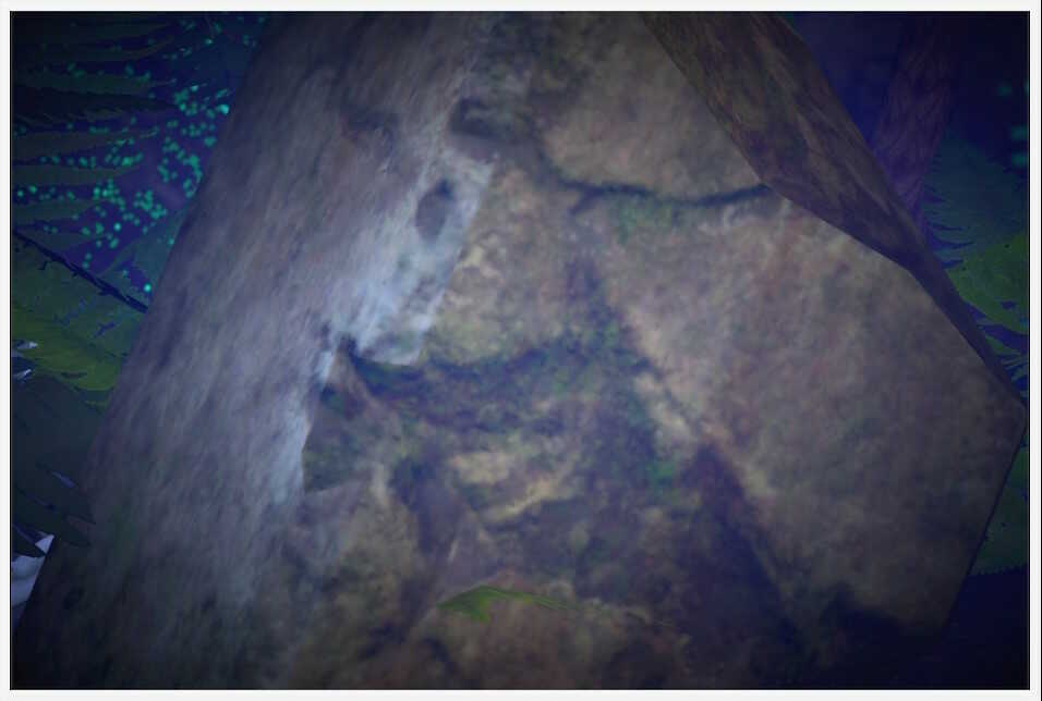 洞窟の古代遺跡