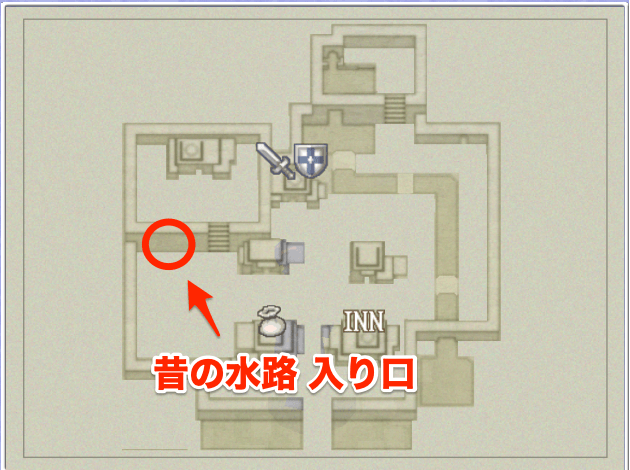 バロンの町 昔の水路行き方