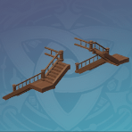 杉のかね折れ階段の画像