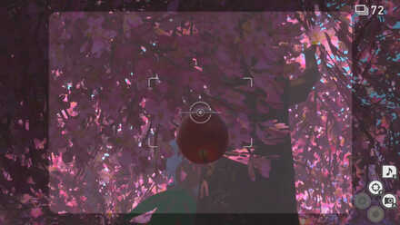 ダーテングにふわリンゴを当てる