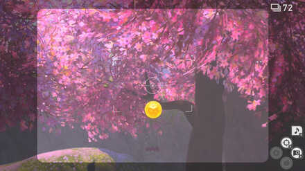 透明なカクレオンにイルミナオーブを当てる