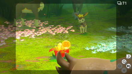 中央にあるクリスタルフラワーを起動