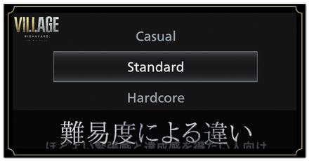 難易度による違いと変更方法