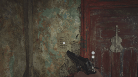 楽器職人宅の張り紙