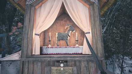 魔除けの山羊の画像