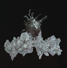 結晶化した機械心臓の画像