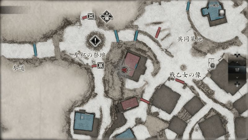 戦乙女像西の民家