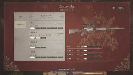 F2ライフル強化画面