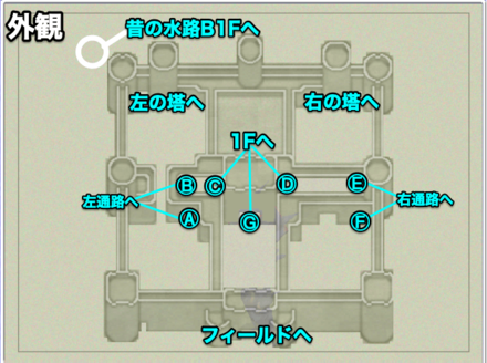 バロン城2外観のマップ画像