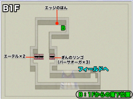 エブラーナ城B1Fのマップ画像