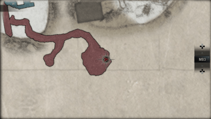 炭鉱をしている敵近くの棚の中