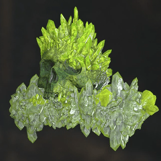 翠緑の結晶骨の画像