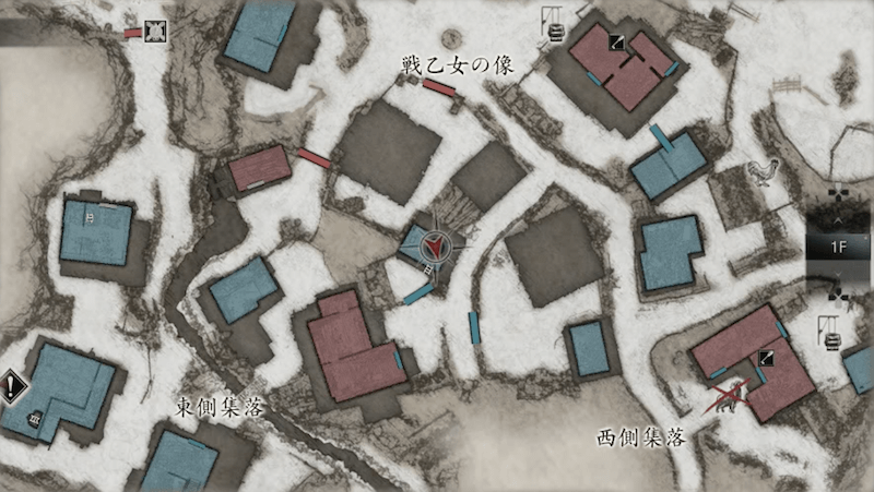 鉄格子のカギを使った先の小屋