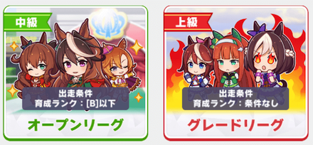 参加リーグ選択