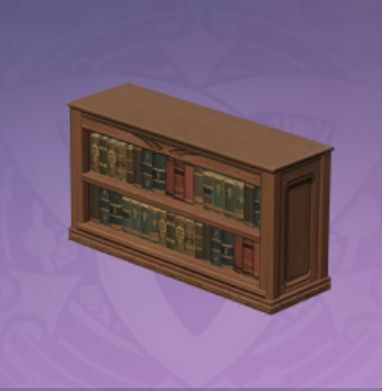 図書館の二段本棚の画像