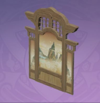 堅木座屏「絶雲朝霧」の画像