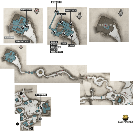 チャート5ベネヴィエント邸のマップ