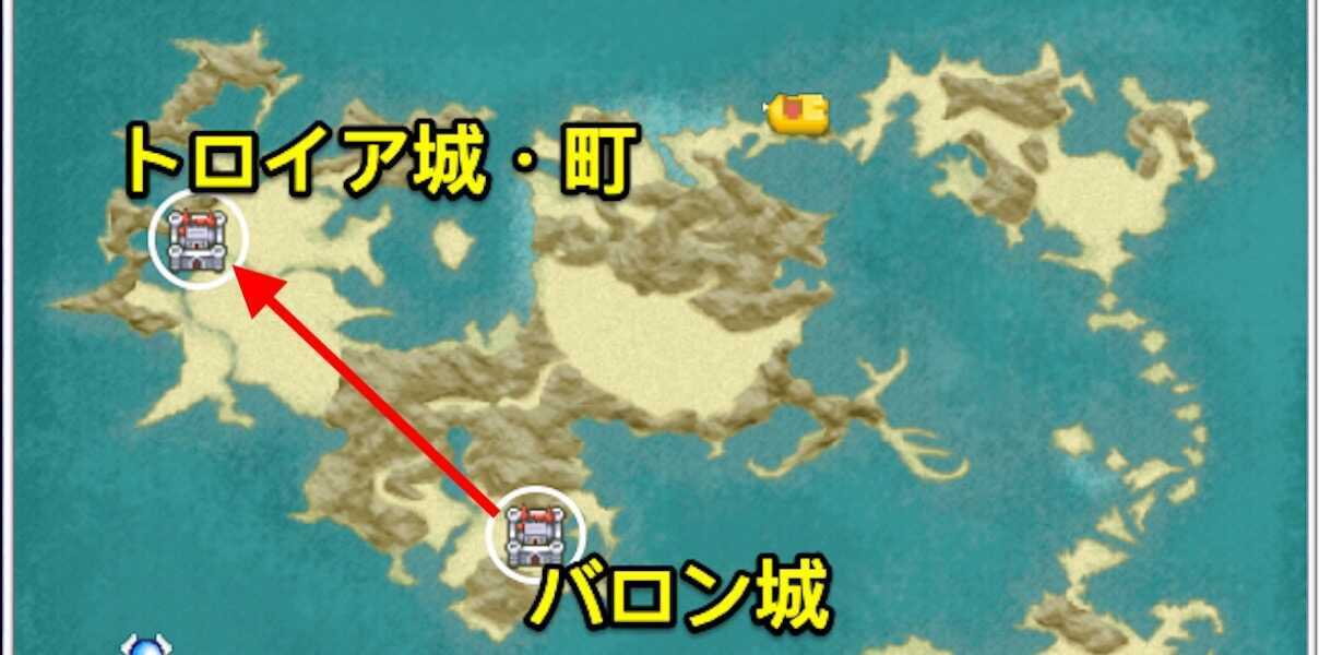 バロン城からトロイア城・町