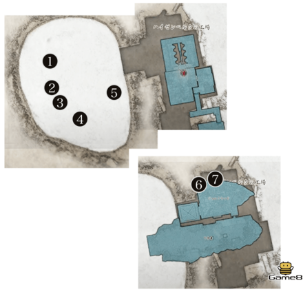 チャート8B5、1Fのマップ
