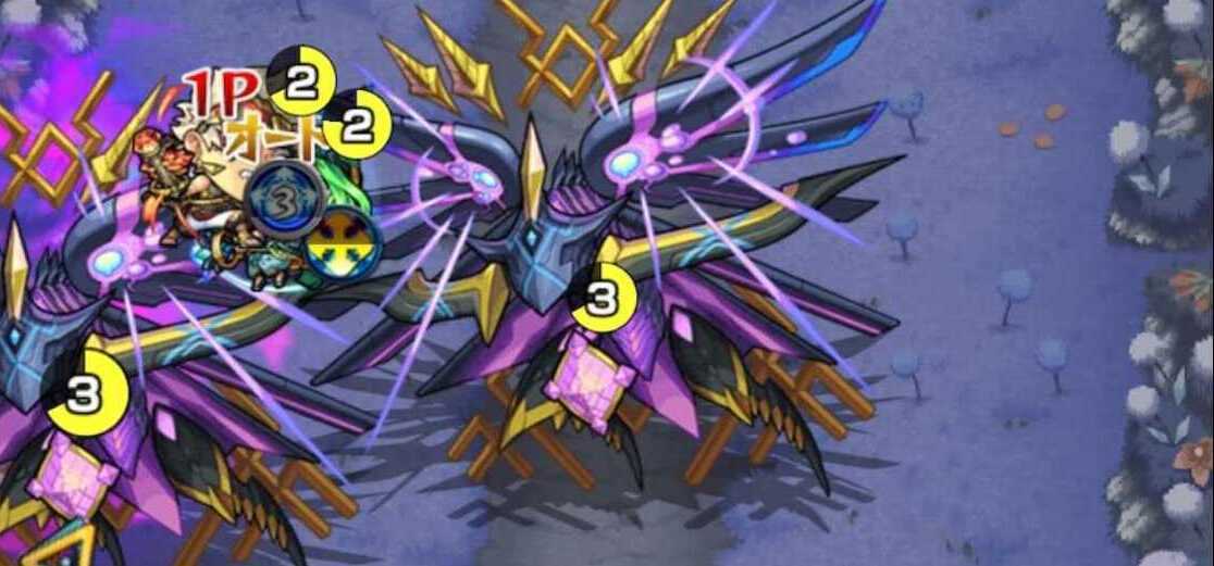 反射キャラで挟まる