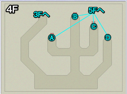ゾットの塔4Fのマップ画像