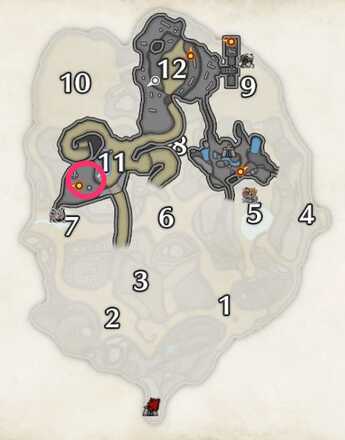 砂原↓ツケヒバキ出現場所マップ