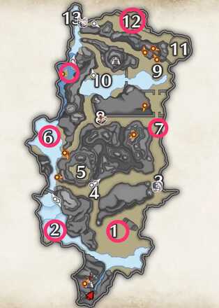 大社跡ガーグァ出現マップ