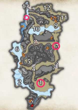 大社跡ブンブジナ出現マップ