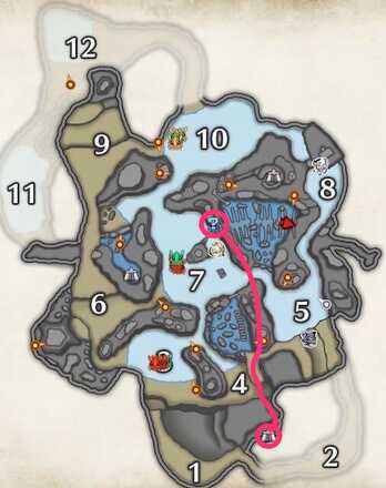 氷結化石の場所