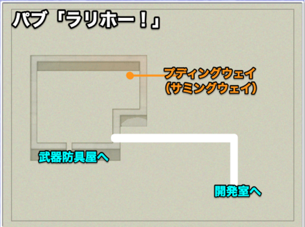 ドワーフ城パブのマップ画像