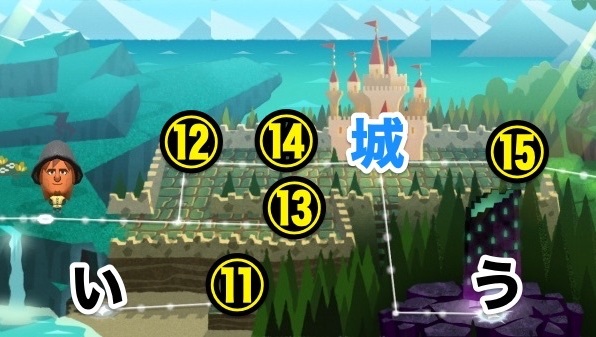 城の見える高台