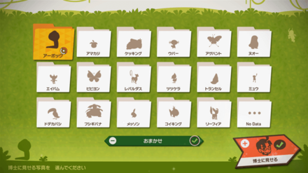 マップに出る全ポケモンをそれぞれ一枚以上撮る