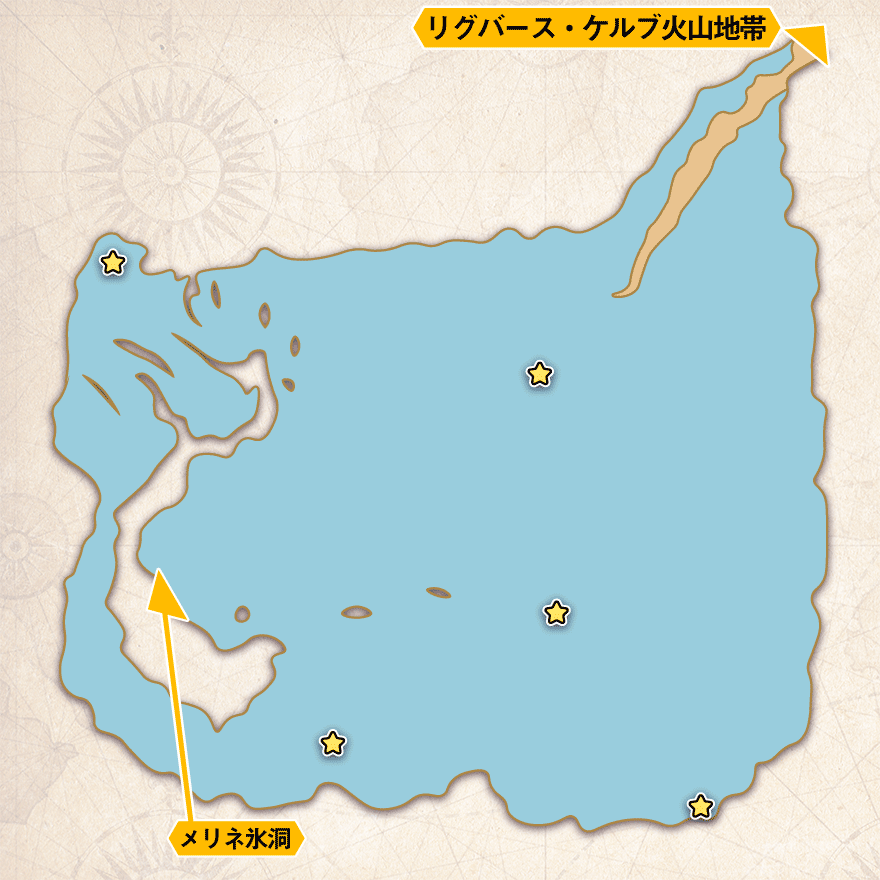 ユミナ湖のマップ画像