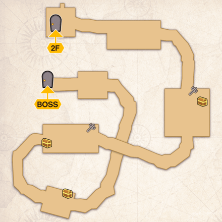 とこしえの闇3Fのマップ