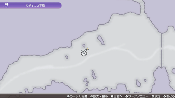 ガディウス平原の銀鉱山の場所