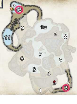 寒冷群島↓バギィ出現場所マップ