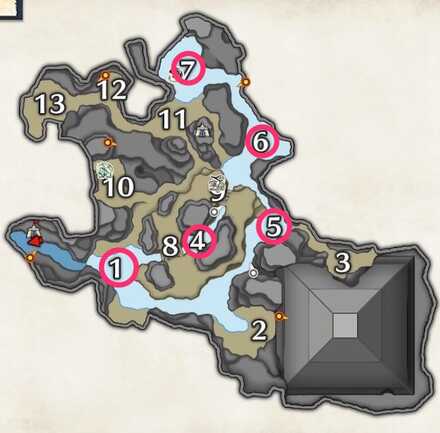 水没林↑ルドロス出現場所マップ