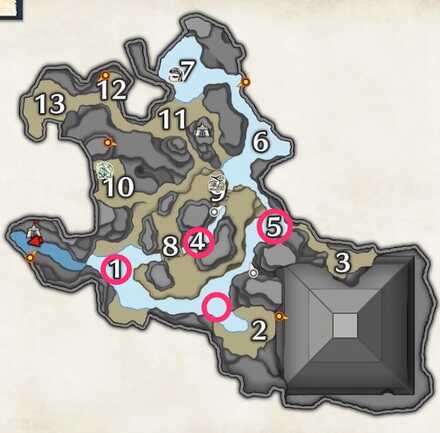 水没林↑ズワロポス出現場所マップ