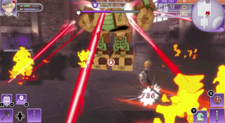 広範囲の回転レーザーに注意