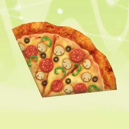ピザのおうぎ画像