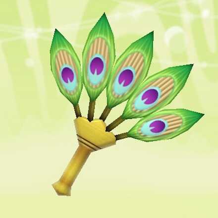 クジャクのおうぎ画像