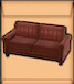 シンプルなソファ（茶）画像