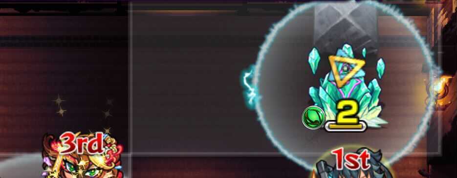 ドクロを倒すと結晶が出現