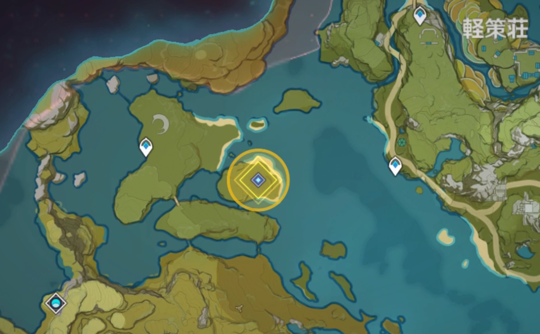 軽策荘近郊に向かう