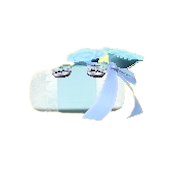 リングピローのブルーの画像