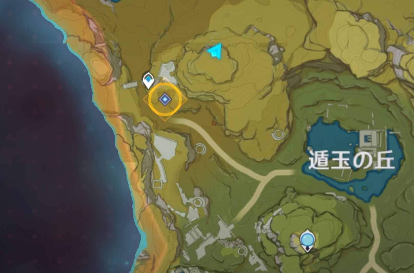 ヒルチャールから指定された場所に向かう