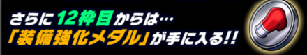 装備強化メダル